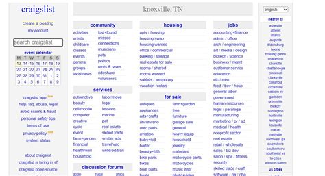 craigslist in knoxville tn|More.